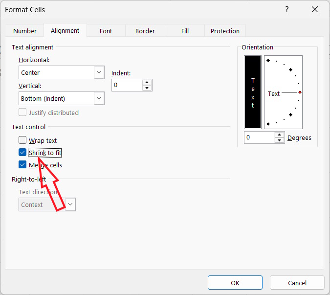 Chỉnh chữ viết dọc trong Excel