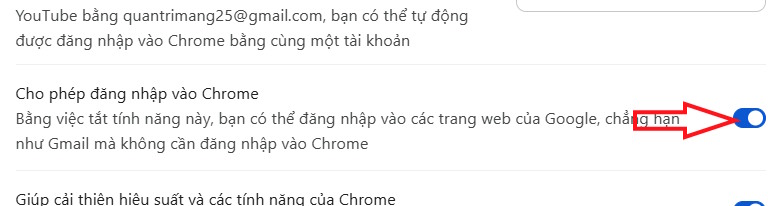 Tắt tự động đăng nhập vào Chrome 