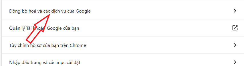 Đồng bộ hóa các dịch vụ của Google