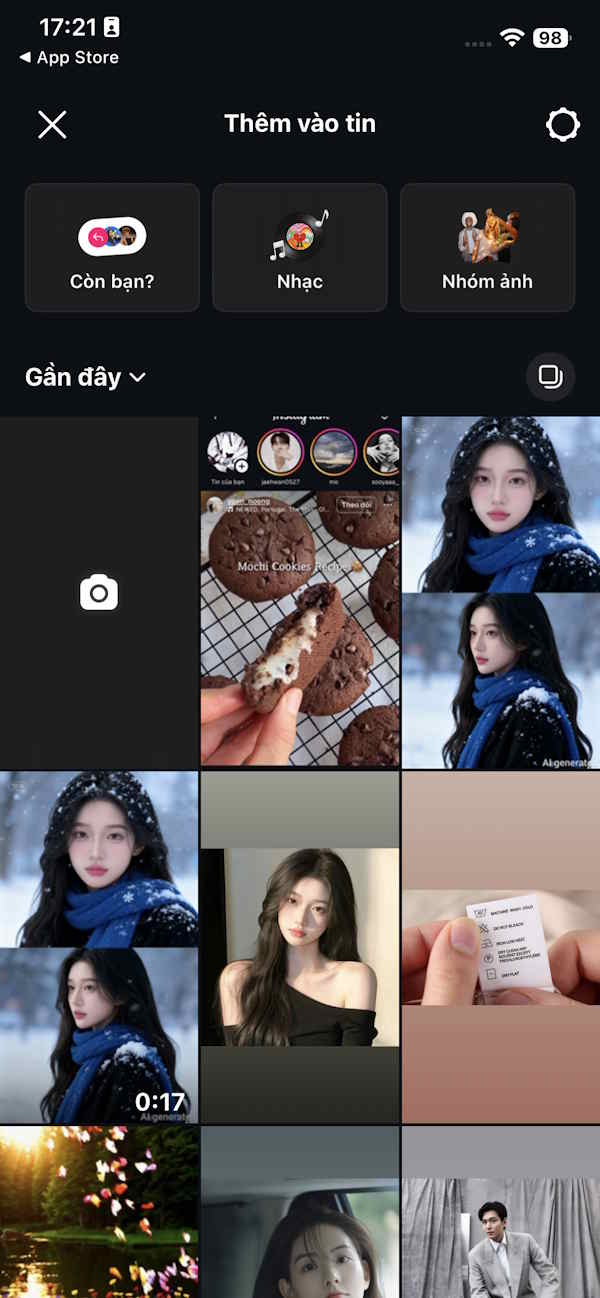 Quay video Instagram Reels