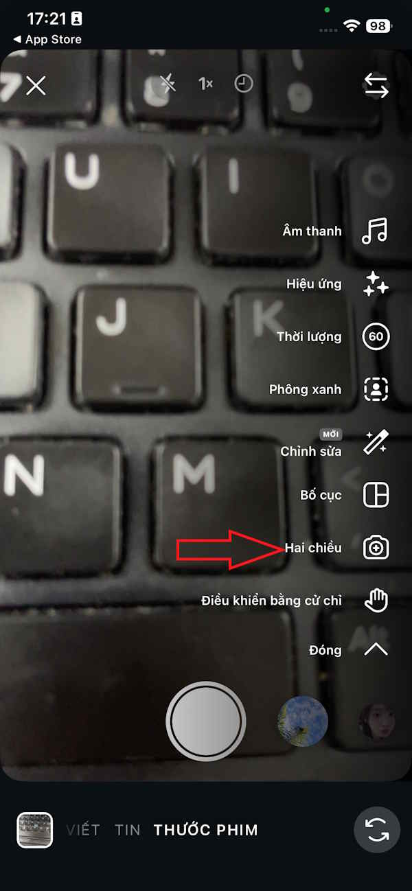 Quay video 2 chiều