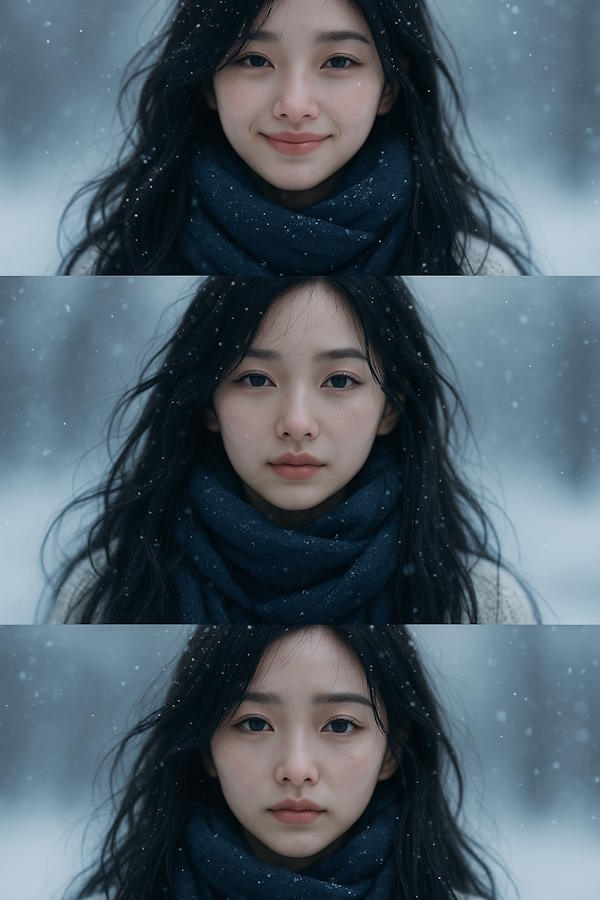 Trend ảnh tuyết rơi