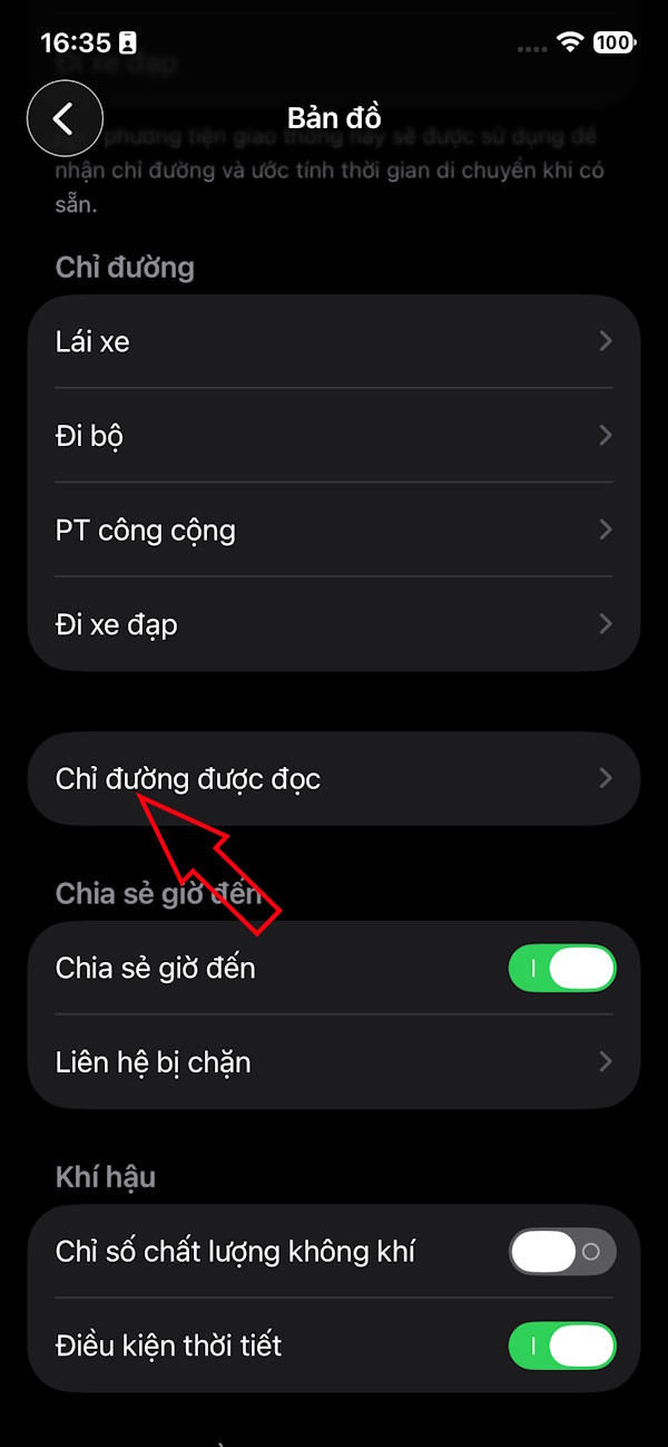 Chỉ đường bằng giọng nói Apple Maps