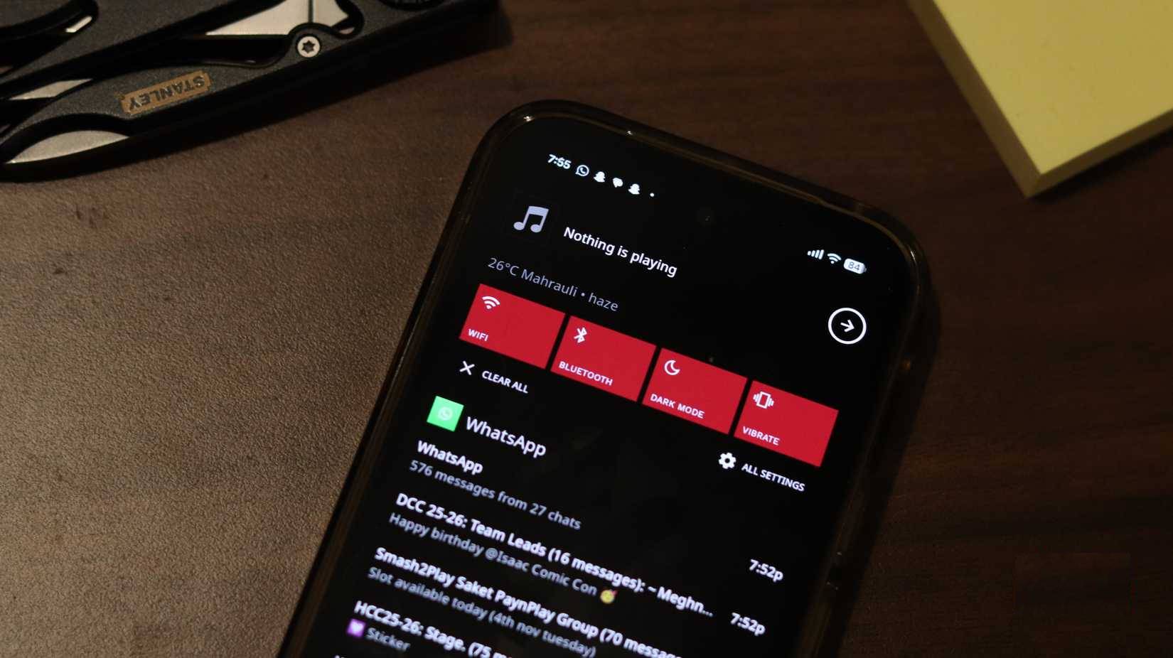 Action Center trong launcher Metrov.