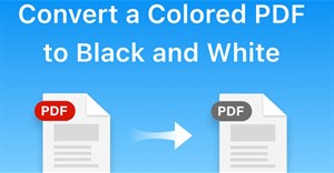 Cách chuyển PDF sang đen trắng trong Windows