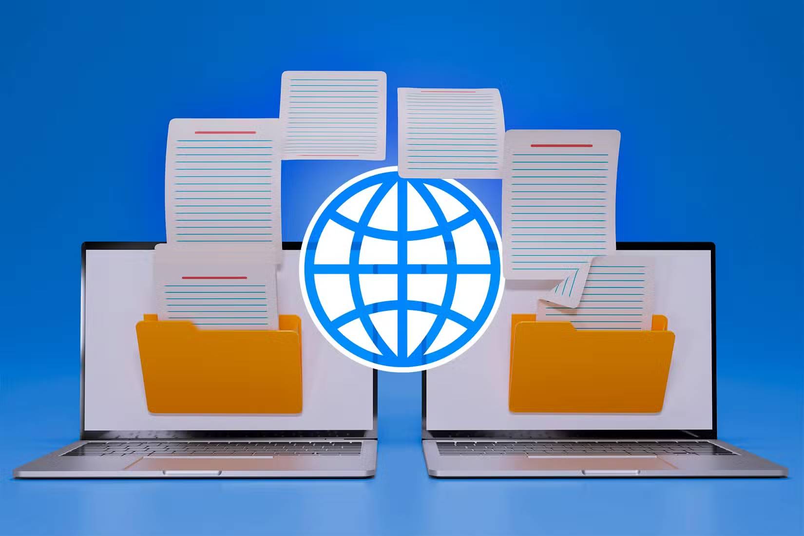 Các file được truyền từ laptop này sang laptop kia