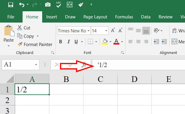 Chặn tự động định dạng ngày tháng Excel