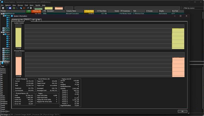 Theo dõi hiệu suất hệ thống khi chạy các chương trình nặng