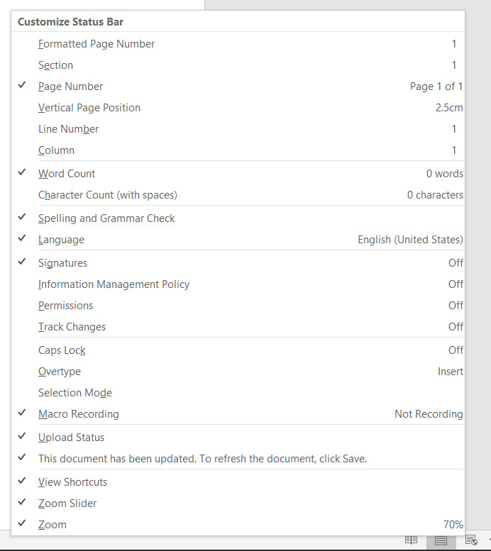 Đơn giản hóa thanh Status bar
