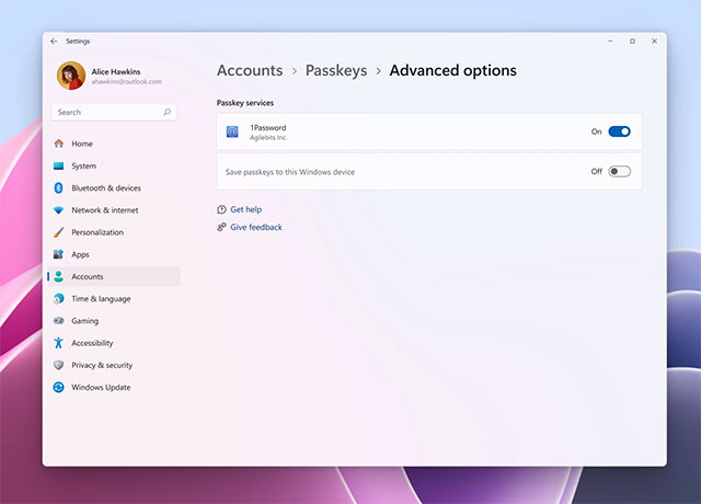 Hỗ trợ passkey đồng bộ với 1Password