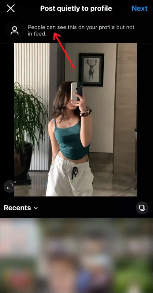 Đăng bài Instagram không có thông báo