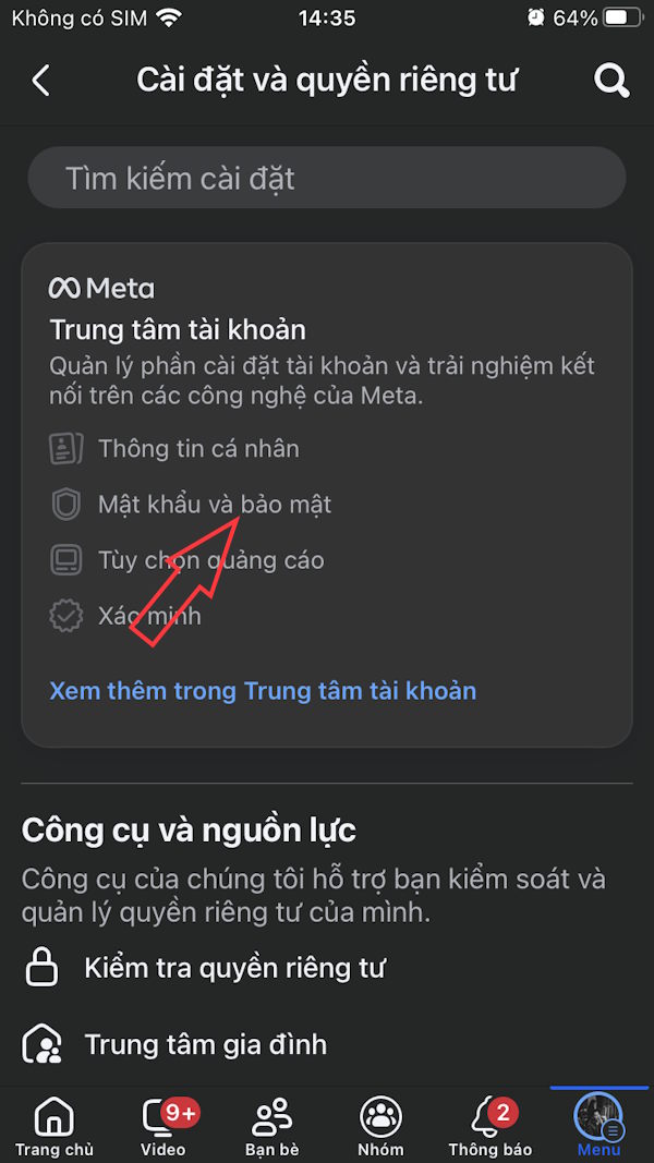 Mật khẩu bảo mật