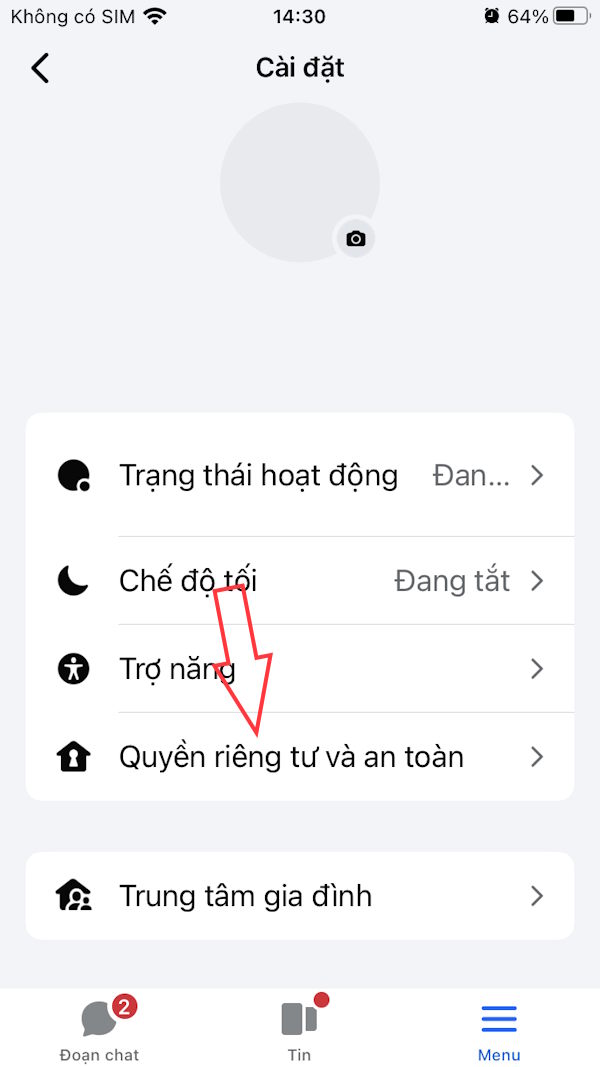 Quyền riêng tư Messenger
