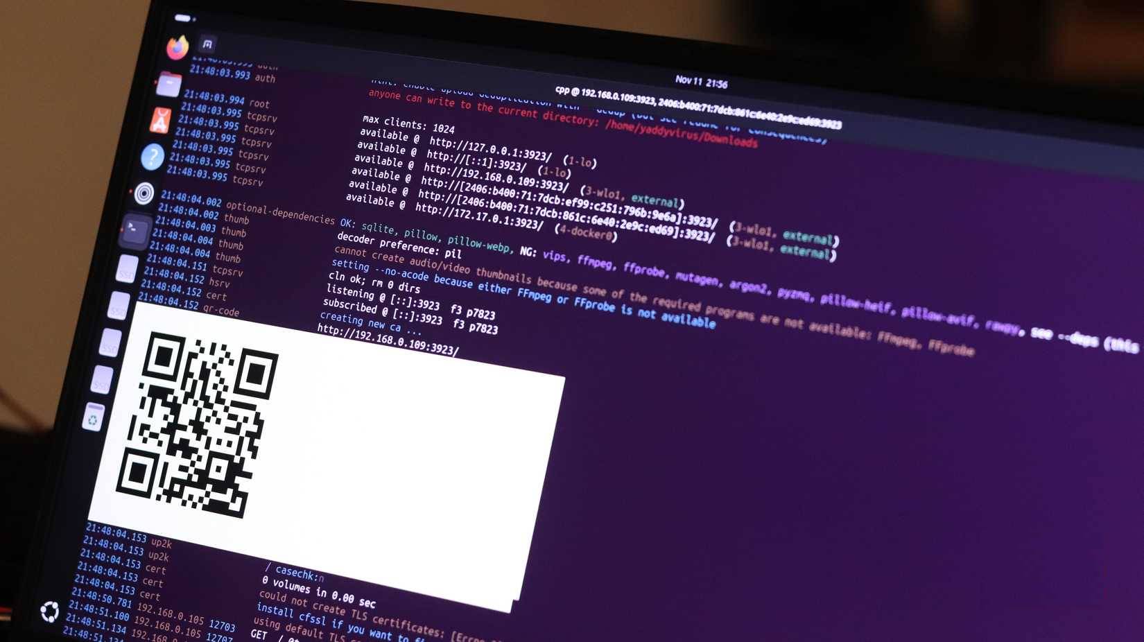 Mã QR Copyparty cho giao diện trình duyệt