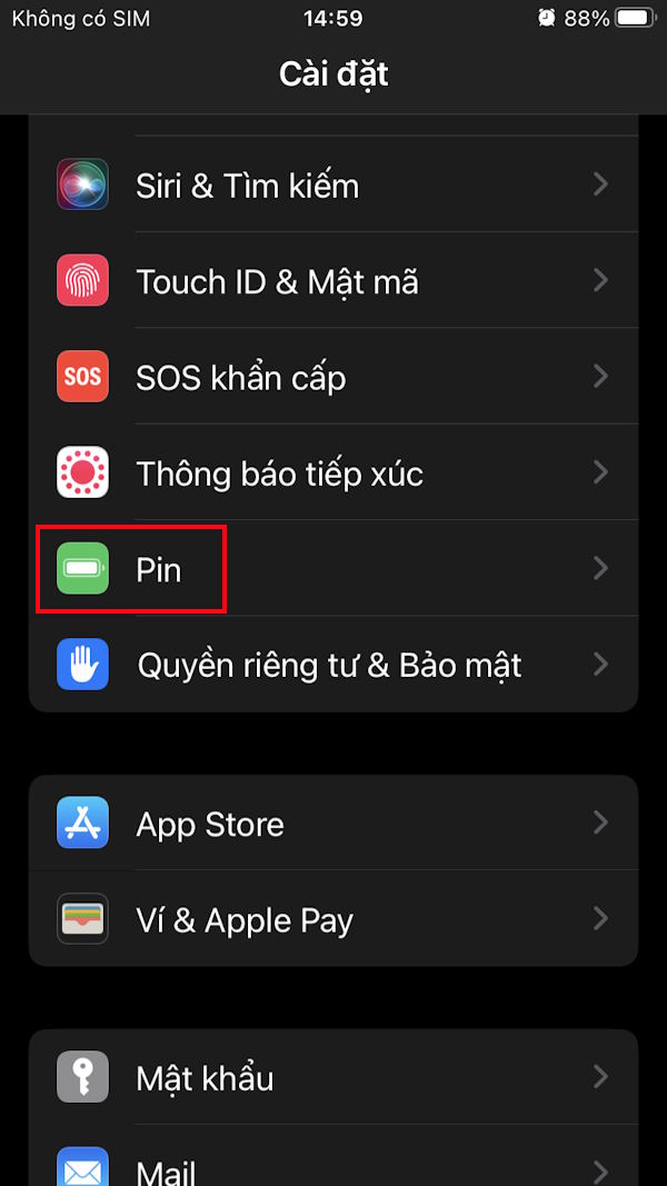 Chỉnh pin trên iPhone