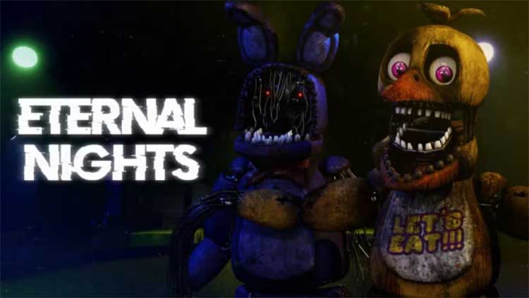 Màn hình mở đầu game Roblox FNAF: Eternal Nights