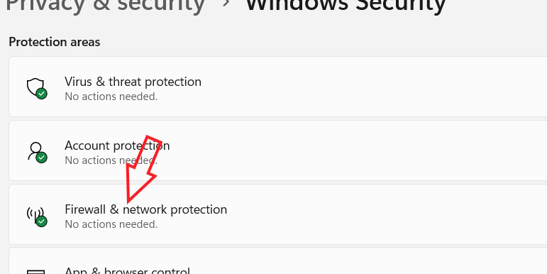 Firewall & network protection