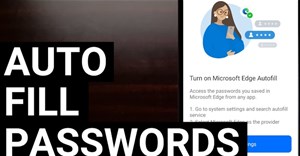 Cách tắt tự động điền mật khẩu trên Microsoft Edge