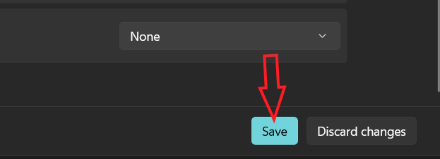 Lưu thiết lập Terminal