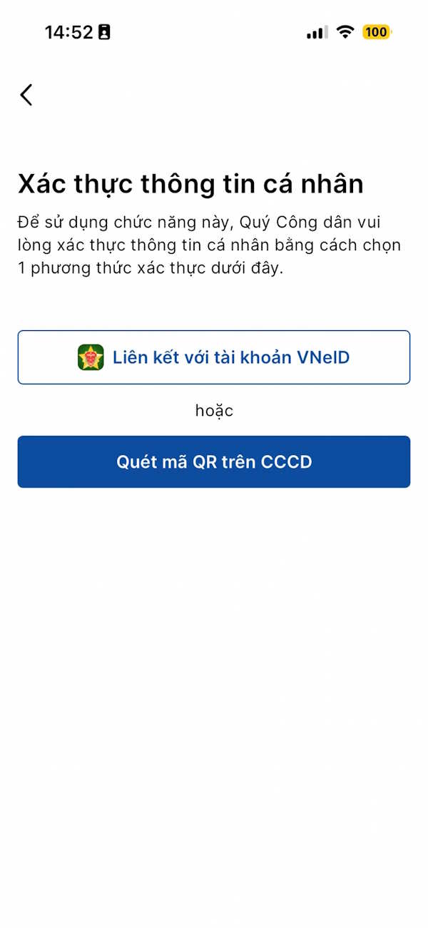 Xác thực tài khoản