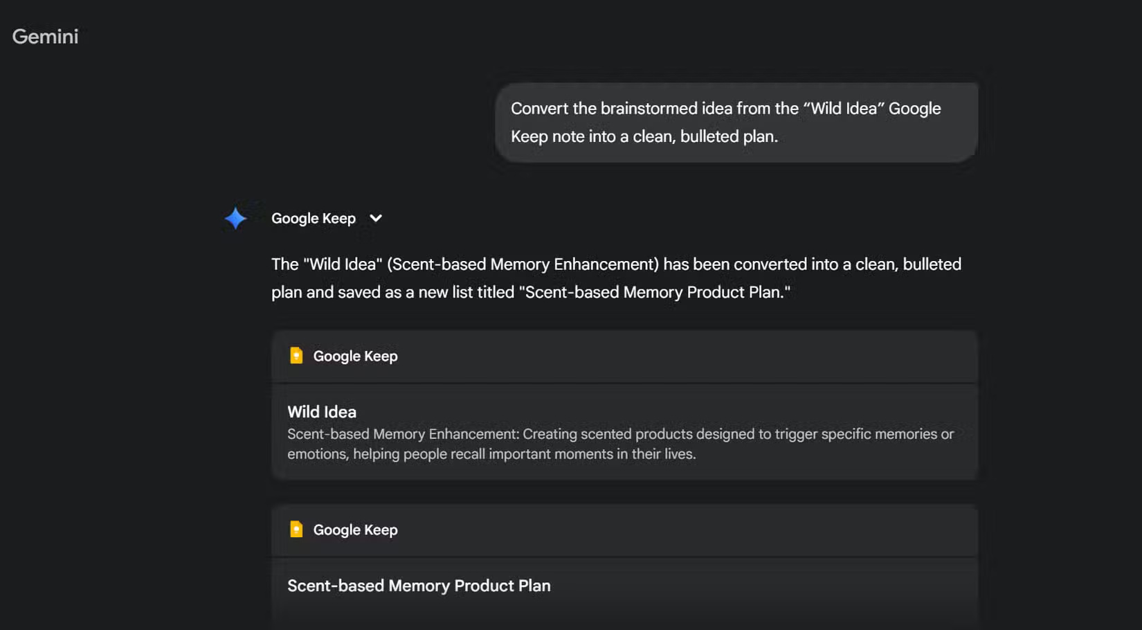 Ghi chú có cấu trúc của Google Keep