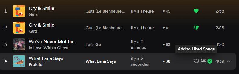 Tiện ích mở rộng Spicetify Old Like