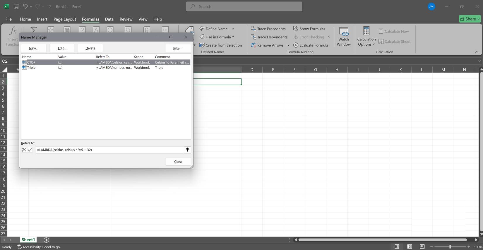 Quản lý tất cả công thức của bạn trong một menu