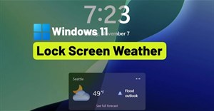 Hướng dẫn hiển thị thời tiết trên màn hình khóa Windows 11