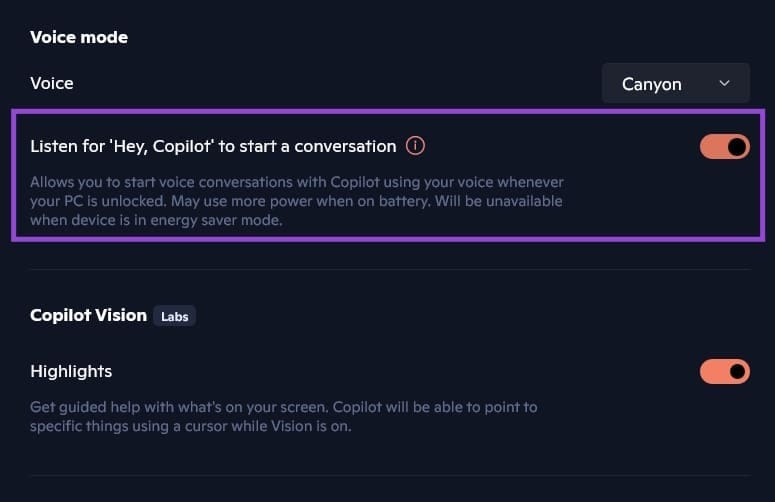 Kích hoạt Copilot