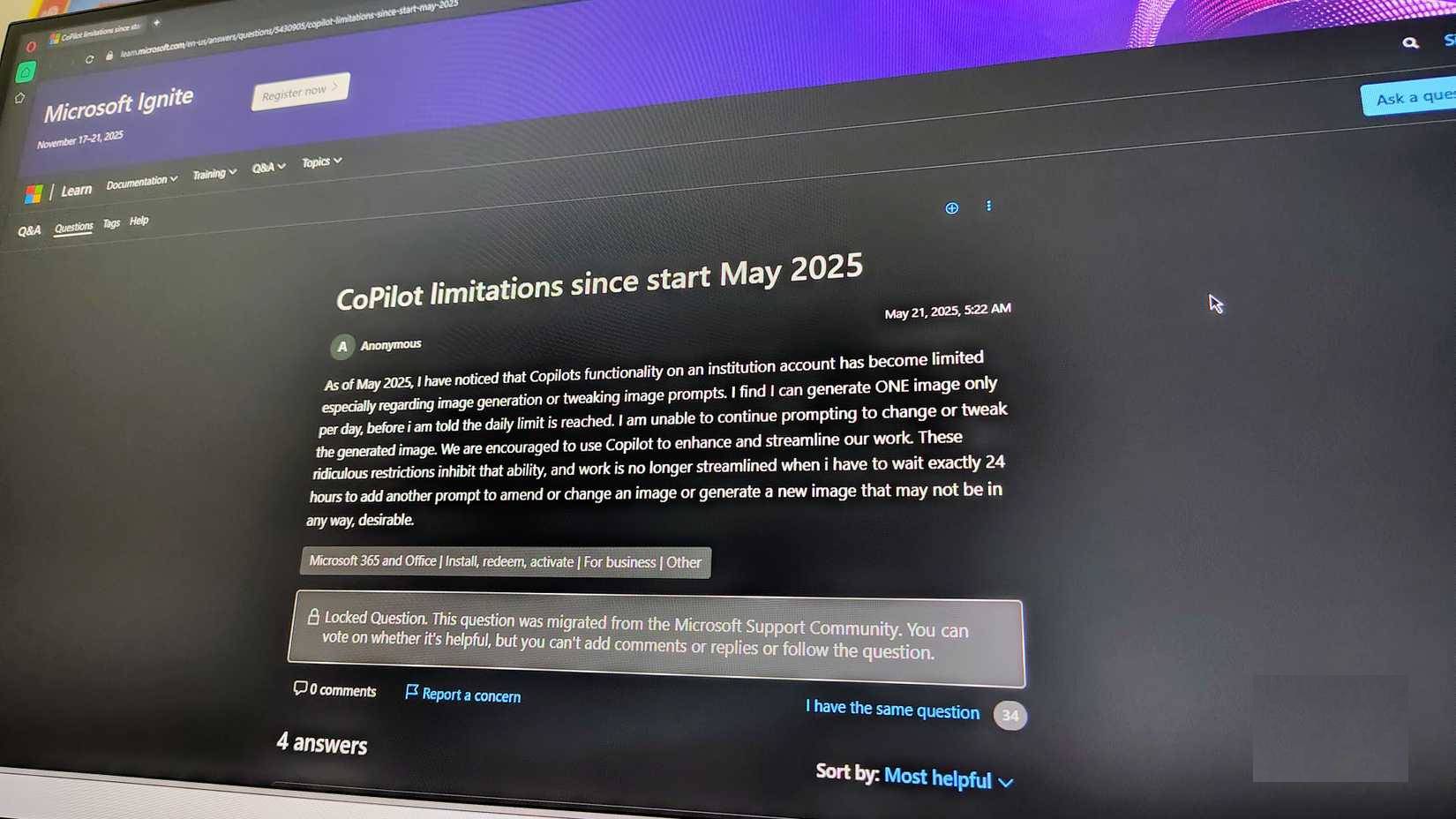 Những phàn nàn về Copilot AI trên diễn đàn Microsoft