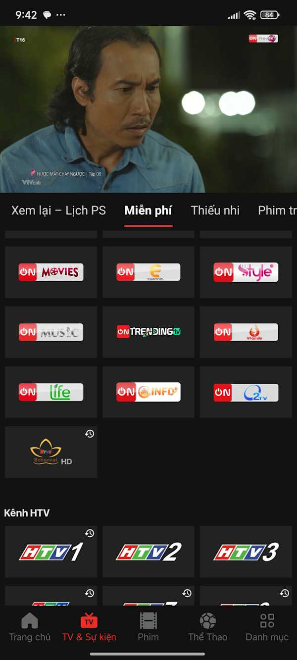 Xem trực tiếp trên TV360