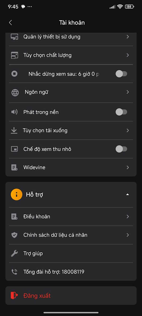 Thiết lập tài khoản TV360