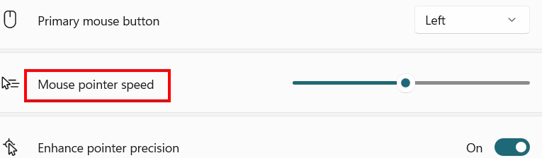 Chỉnh tốc độ chuột trong Windows 11