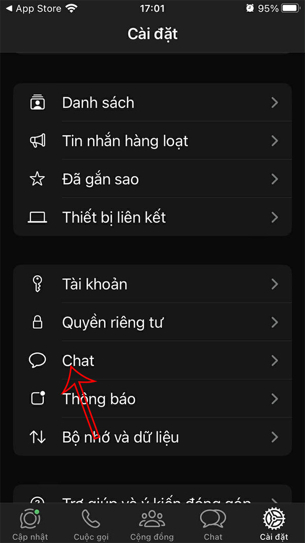 Chat trên WhatsApp