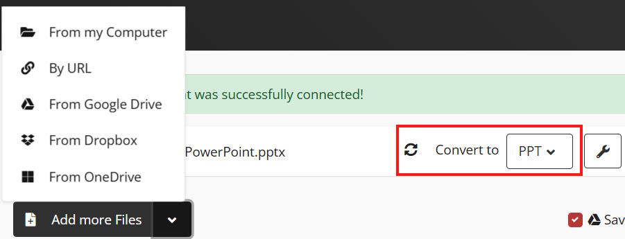 Chuyển Google slides sang PPT
