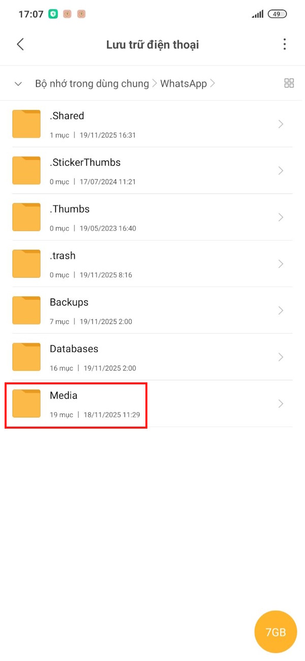 Tập tin media WhatsApp