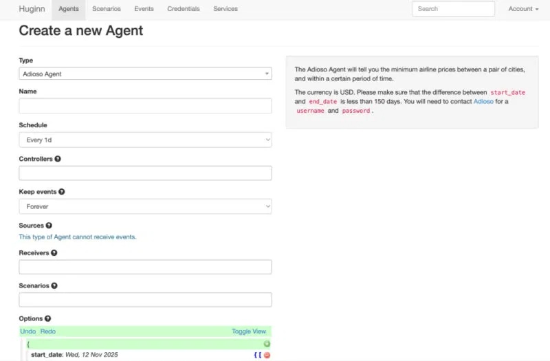 Xây dựng quy trình làm việc tự động hóa với các agent Huginn