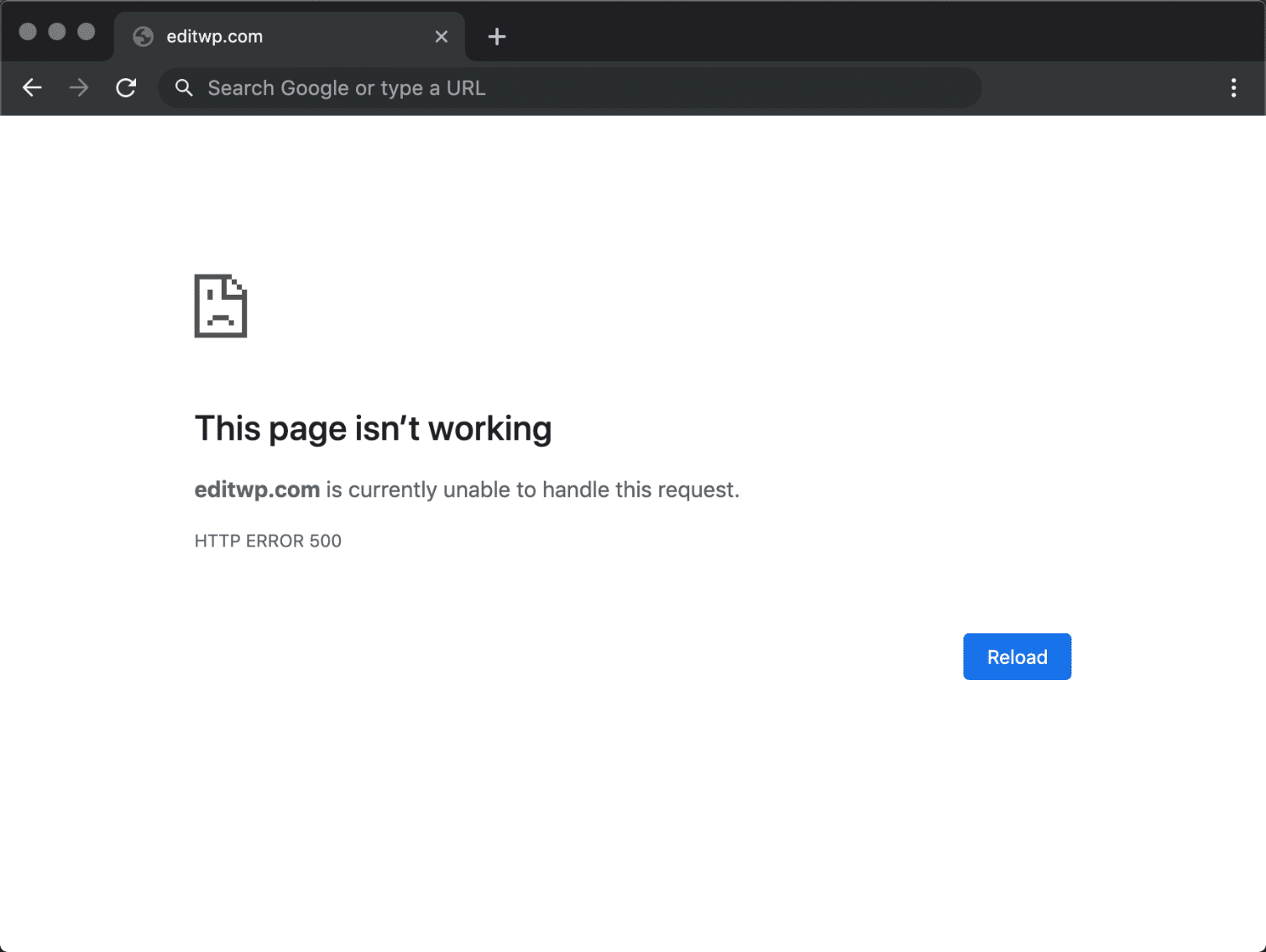 Lỗi 500 Internal Server Error trong WordPress