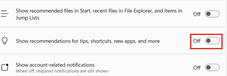 Chỉnh quyền truy cập Start menu Windows 11