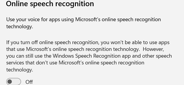 Tắt thu thập giọng nói trên Windows 11