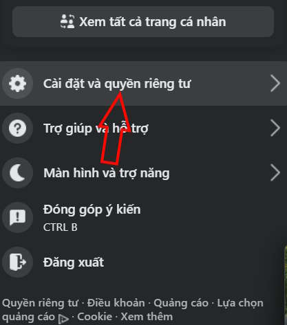 Cài đặt Facebook PC