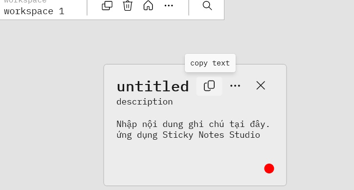 Nhập ghi chú trong Sticky Notes Studio
