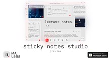 Trải nghiệm Sticky Notes Studio tạo không gian ghi chú trên Windows