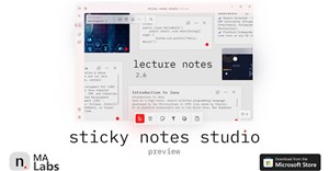 Trải nghiệm Sticky Notes Studio tạo không gian ghi chú trên Windows