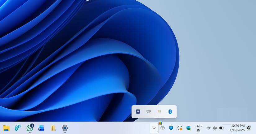 Quản lý biểu tượng ẩn trên Taskbar