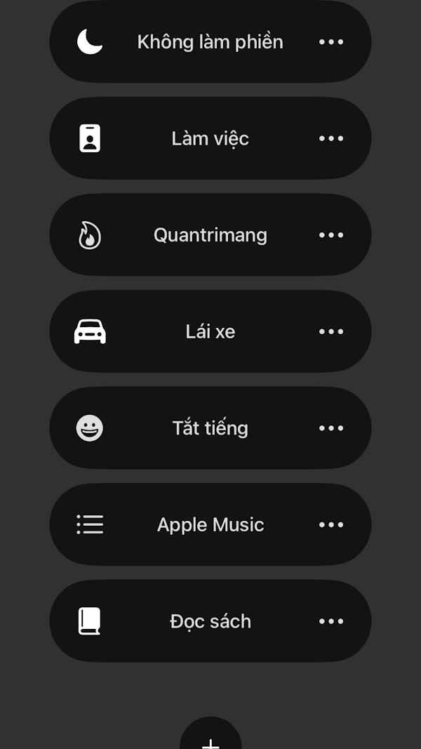 Chế độ trên iPhone