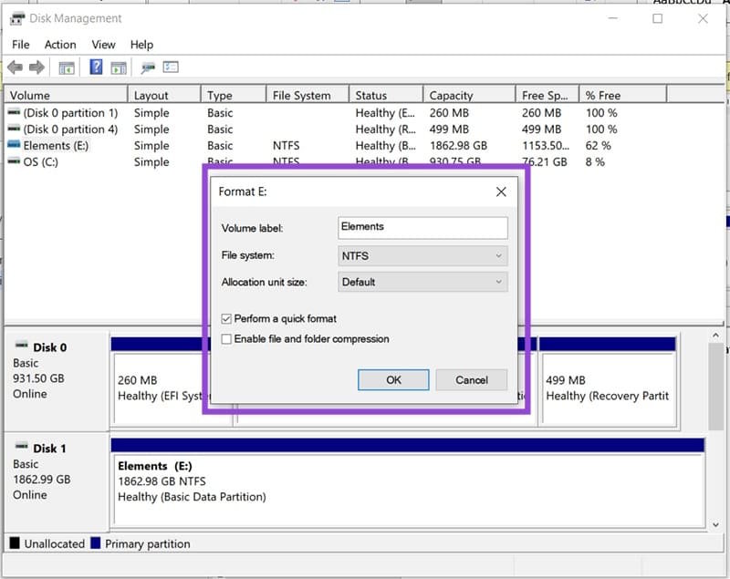 Tùy chỉnh định dạng lại ổ đĩa SSD