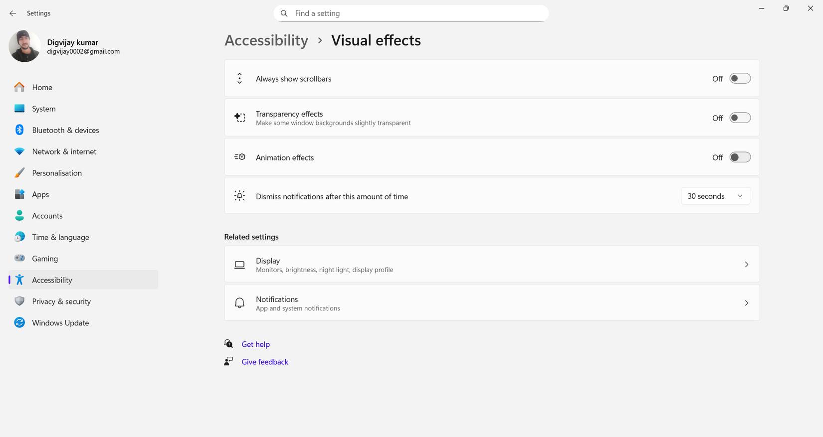 Hiệu ứng hình ảnh với tất cả hiệu ứng động và độ trong suốt đã được tắt