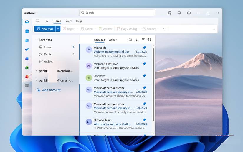 Ứng dụng Outlook trên PC