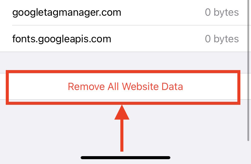 Xóa bộ nhớ cache trình duyệt Safari iPad